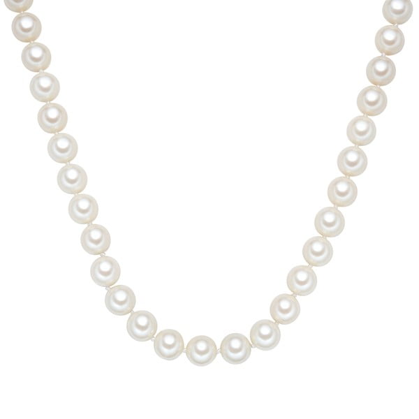 Lănțișor cu perle albe ⌀ 12 mm Perldesse Muschel, lungime 40 cm