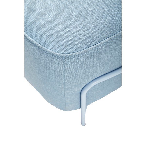 Puf cu structură din metal Hübsch Carry, albastru deschis-image-2