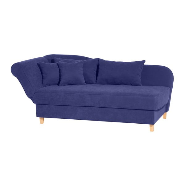 Canapea cu ladă depozitare Max Winzer Saturn, colț pe stânga, albastru