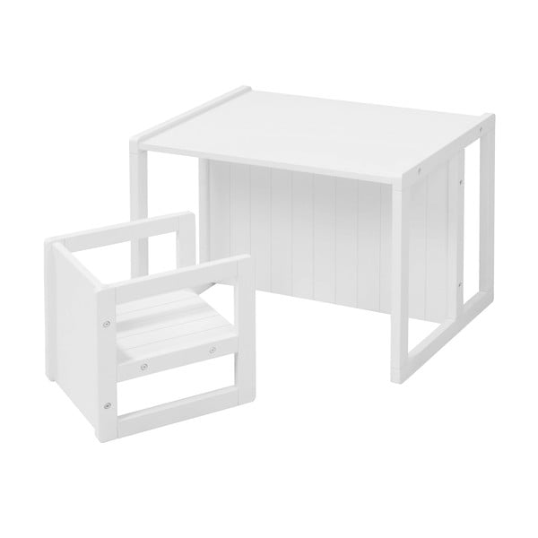 Bancă de copii albă Country Style – Roba-image-4