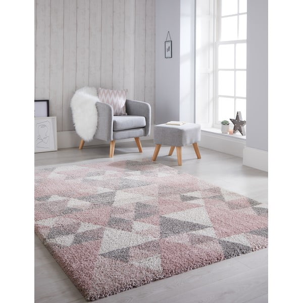 Covor Flair Rugs Nuru, 120x170 cm, roz-gri-image-1