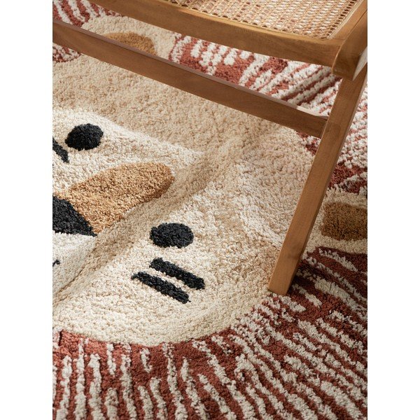 Covor pentru copii crem lavabil/țesut manual din bumbac 140x200 cm Snuggle Leander – Hanse Home-image-3