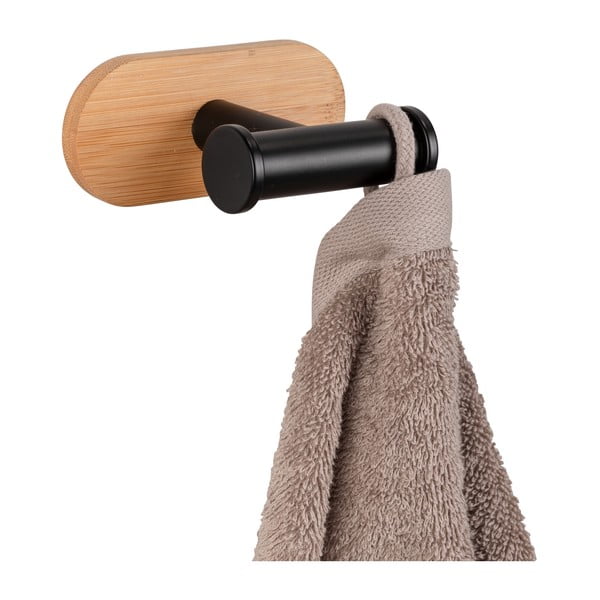 Cuier de perete Wenko Orea, negru-natural-image-3