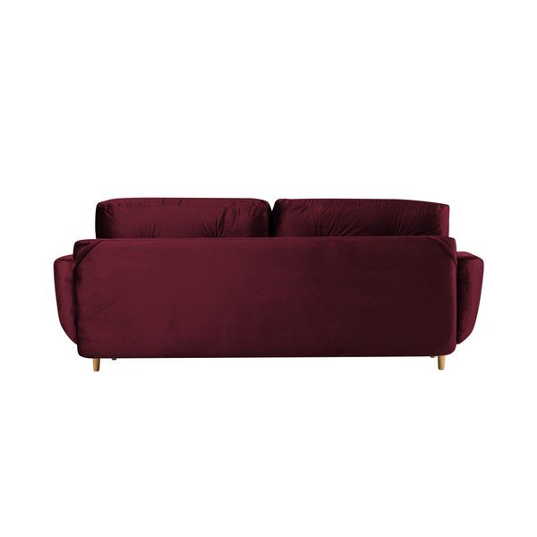 Canapea extensibilă cu 3 locuri Mazzini Sofas SILVA, vișiniu-image-4