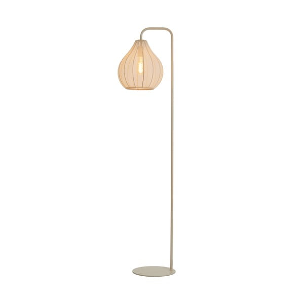 Lampadar bej cu abajur textil (înălțime 156,5 cm) Elati – Light & Living
