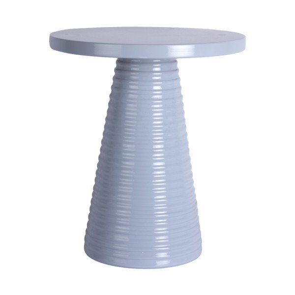 Măsuță auxiliară rotundă din metal ø 40 cm Catania Ribbed – Leitmotiv
