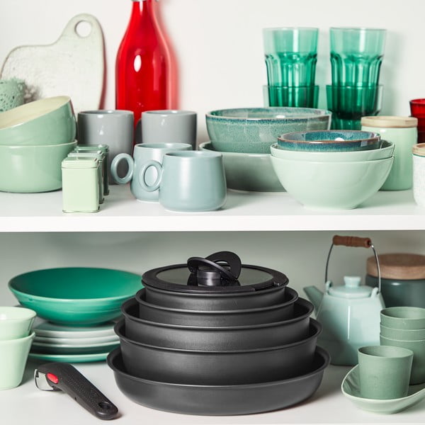 Set de vase pentru gătit 20 buc. din aluminiu Ingenio Daily Chef On – Tefal-image-1