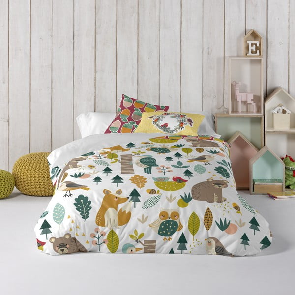 Lenjerie de pat din bumbac pentru copii Moshi Moshi Best Harvestwood, 140 x 200 cm-image-3