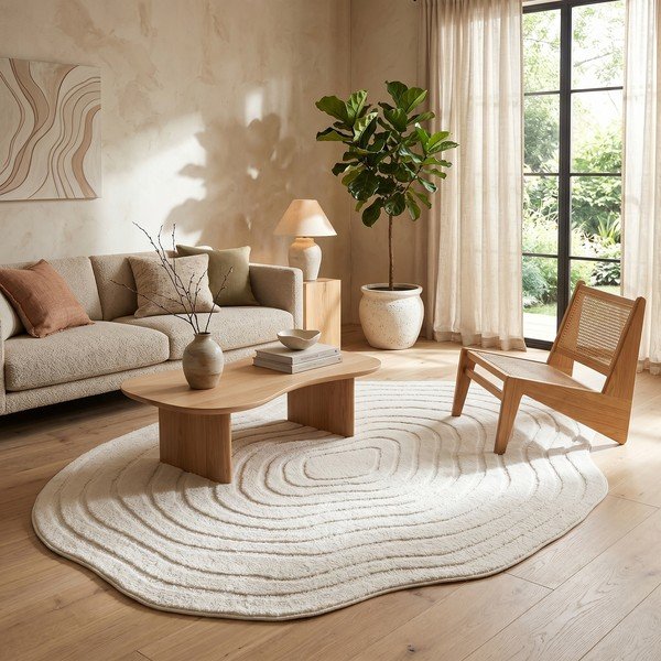 Covor crem 160x230 cm Pebble – ESTE-image-1