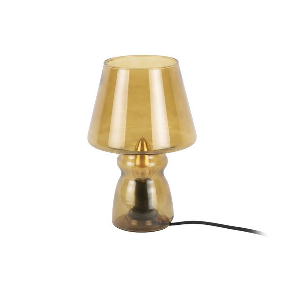 Veioză din sticlă Leitmotiv Glass, înălțime 25 cm, galben muștar-image-2