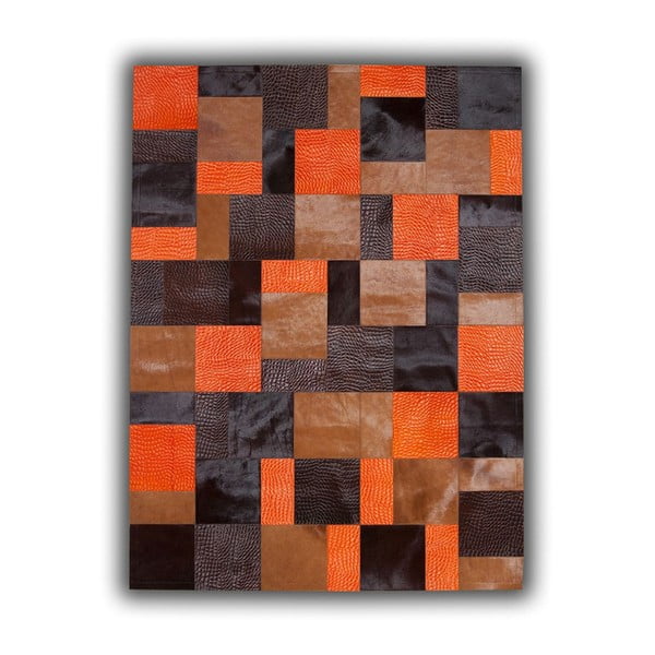 Covor din piele Orange Rivoli, 150x210 cm