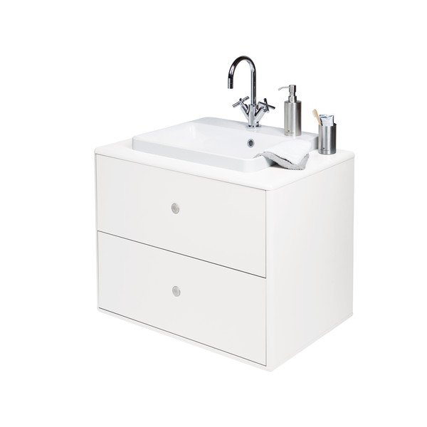 Dulap cu chiuvetă fără baterie alb suspendat 80x62 cm Color Bath – Tom Tailor-image-4