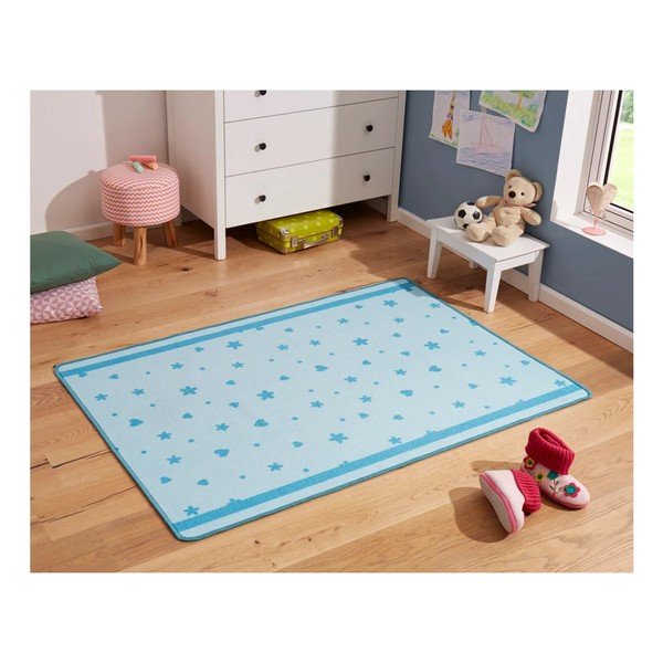 Covor pentru copii Zala Living Stars&Hearts, 100 x 140 cm, albastru-image-2