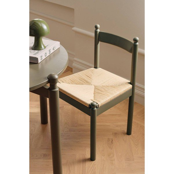 Scaune de dining verde-închis 2 buc. din lemn de fag Kitchsoft – Ellos Home-image-1