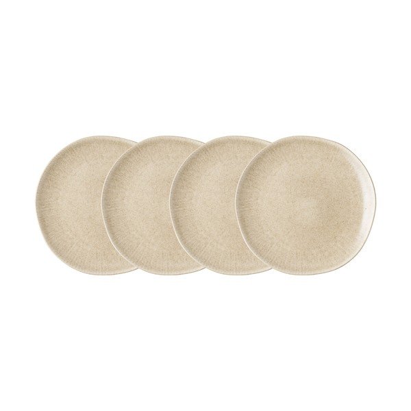 Farfurii grej 4 buc. din gresie ø 21 cm Viola – House Nordic