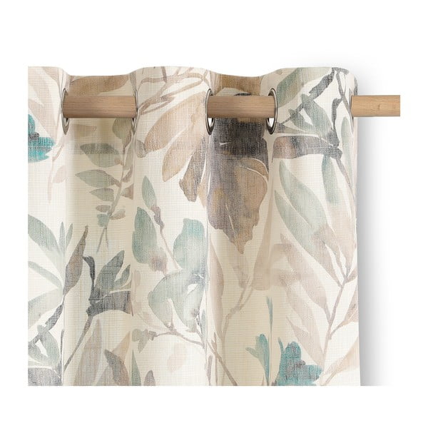 Draperie crem/albastru prăfuit 135x250 cm Celesta – Restilo