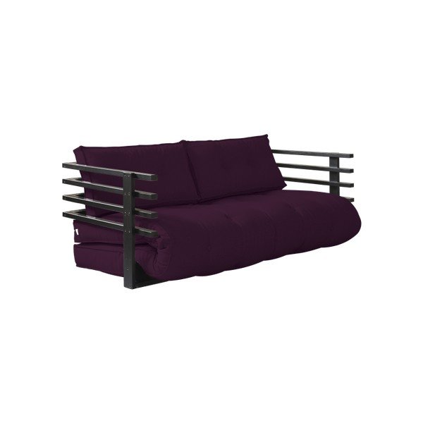 Canapea extensibilă Karup Funk Black/Purple Plum-image-1