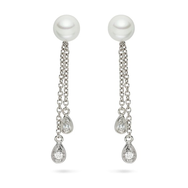 Cercei cu perlă Pearls Of London Queen Long