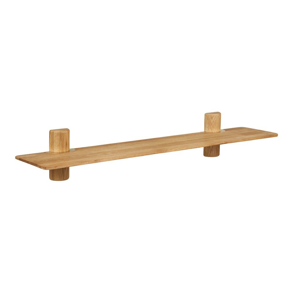 Raft în culoare naturală deschisă din lemn de stejar 110 cm Calcata – House Nordic