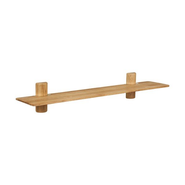 Raft în culoare naturală deschisă din lemn de stejar 110 cm Calcata – House Nordic