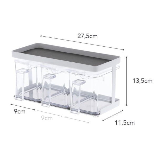 Recipiente 3 buc. pentru făină/pentru produse vrac Tower – YAMAZAKI-image-4