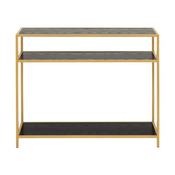 Măsuță tip consolă în decor negru-auriu Actona Seaford-image-2