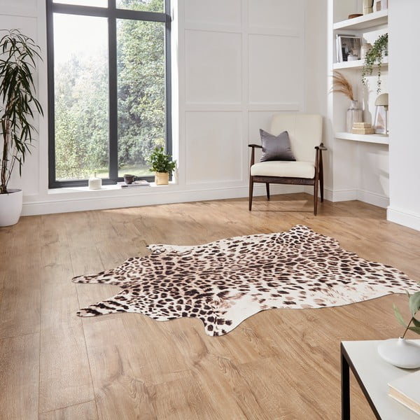 Covor maro/bej 195x155 cm Faux Leopard - Think Rugs-image-2