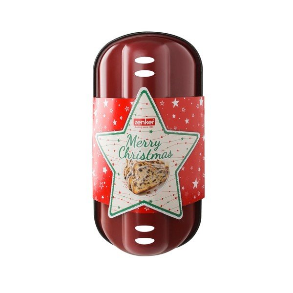 Formă de chec roșie din oțel Zenker Sparkling Christmas 31 x 15 cm-image-3