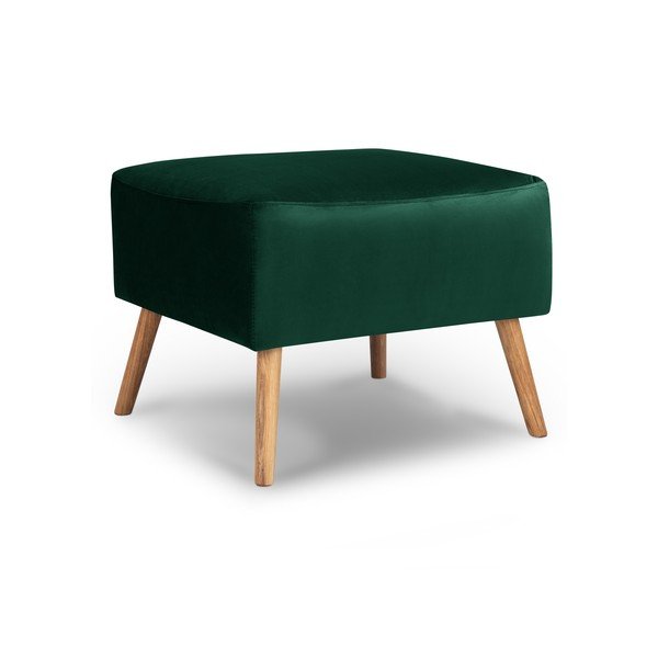 Taburet cu tapițerie de catifea Interieur 86 Elysée, verde închis-image-3