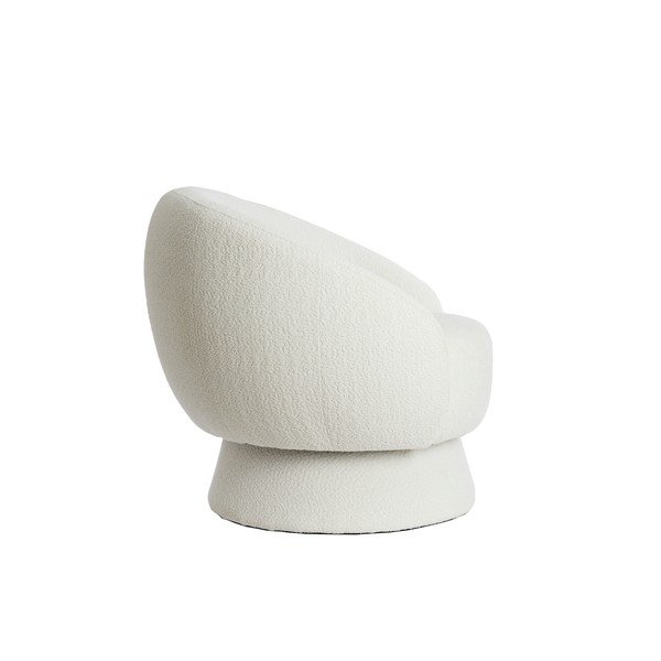 Fotoliu crem cu tapițerie din țesătură bouclé Avoria – Light & Living-image-3