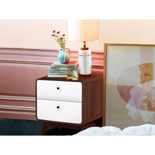 Noptieră albă/în culoare naturală Cassie - Støraa-image-4