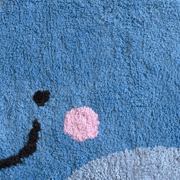 Covoraș de baie din bumbac Mr. Fox Blue Whale, 69 x 44 cm, albastru-image-2