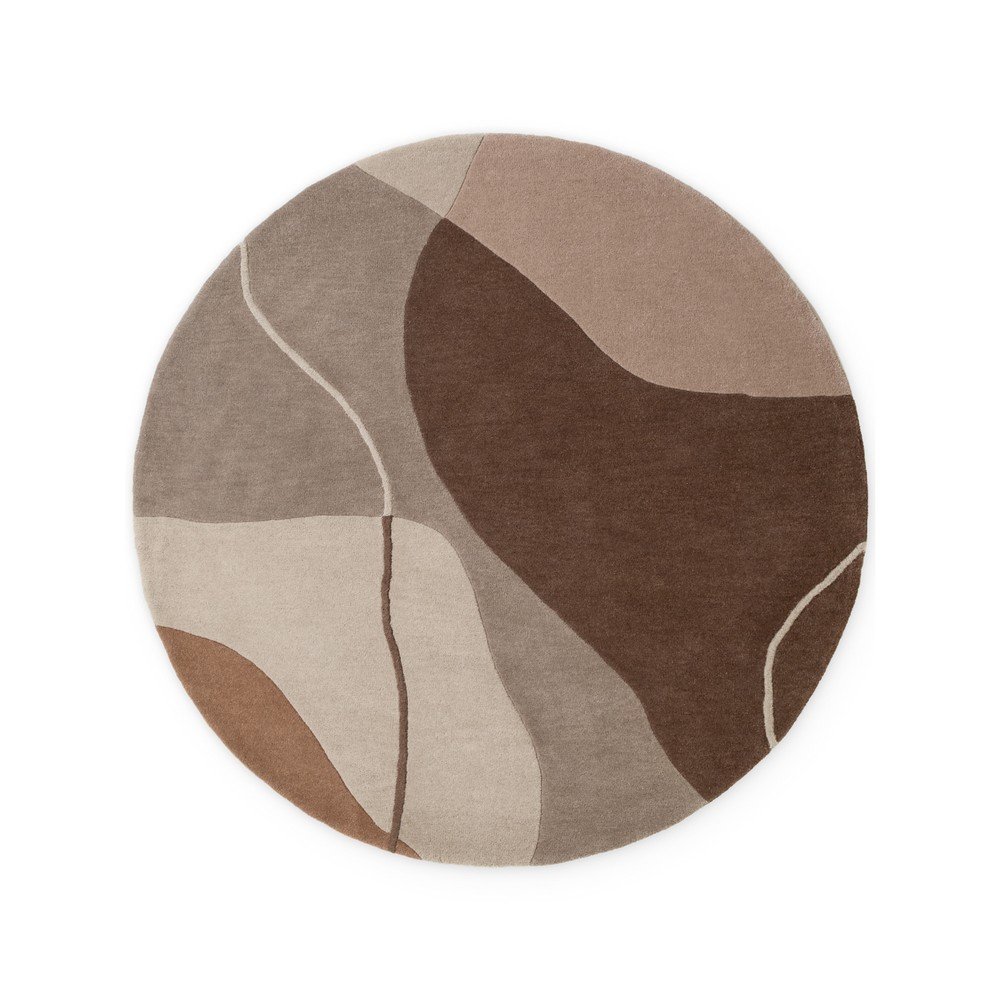 Covor maro rotund din lână ø 160 cm Muse – Villeroy&Boch