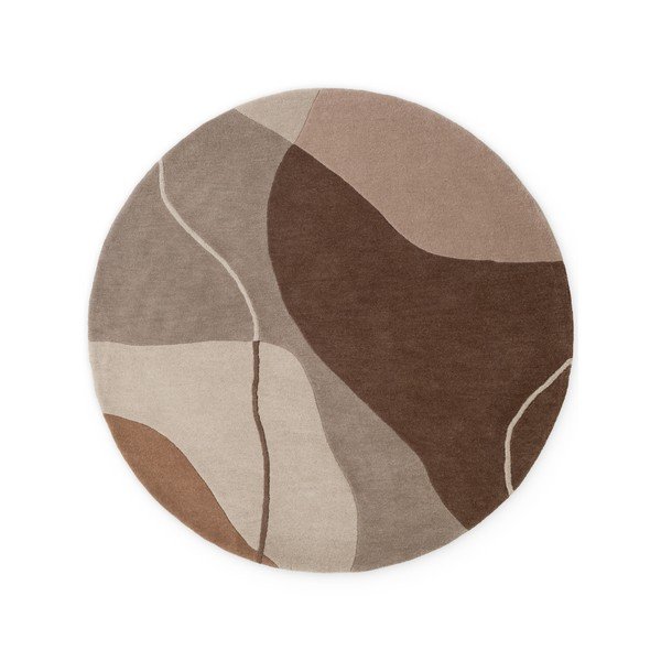 Covor maro rotund din lână ø 160 cm Muse – Villeroy&Boch