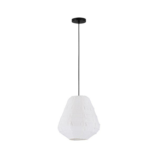 Lustră albă din in ø 36 cm Linnet – Nova Luce