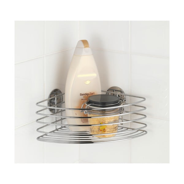 Etajeră colțar autoadezivă Wenko Turbo-Loc, 20 x 26,5 cm-image-2