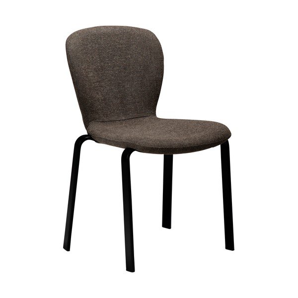 Scaun de dining maro tapițat Heap – DAN-FORM Denmark