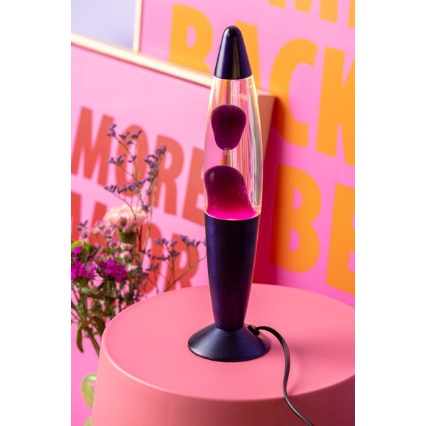 Lava lamp mov din sticlă (înălțime 35,5 cm) Funky Rocket Lava – Leitmotiv-image-1