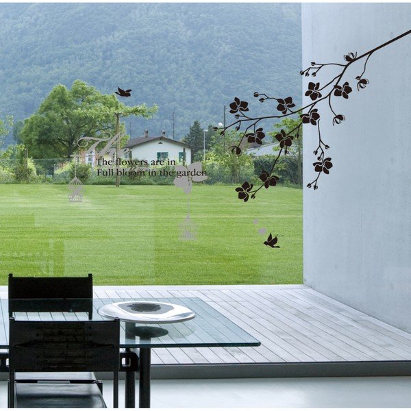 Autocolant Ambiance Full Bloom And Birds-image-1