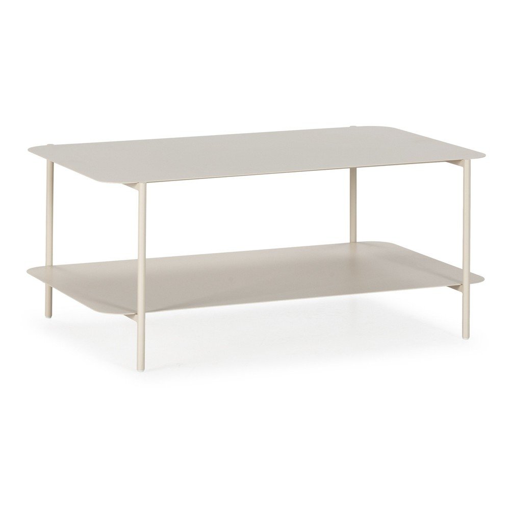 Măsuță de cafea crem din metal 58x90 cm Beatrix – MOME