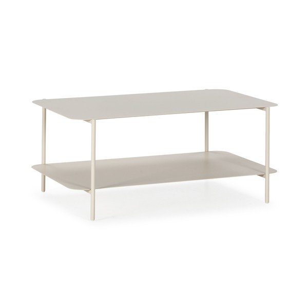 Măsuță de cafea crem din metal 58x90 cm Beatrix – MOME