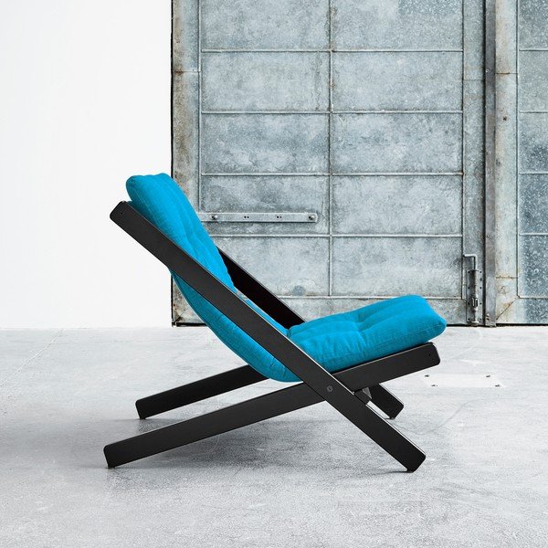 Fotoliu pliant Karup Boogie Black/Horizon Blue-image-2