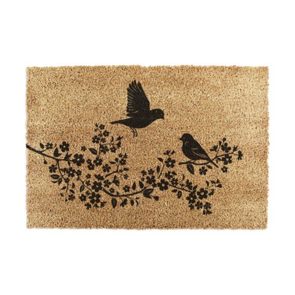 Covoraș de intrare din fibre de nucă de cocos 60x90 cm Birds On a Tree – Artsy Doormats