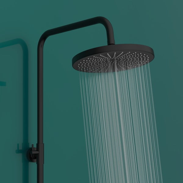 Set de duș negru din oțel inoxidabil 120 cm Soft Water – Wenko-image-1