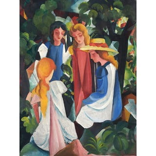 Reproducere tablou August Macke - Four Girls, 40 x 60 cm