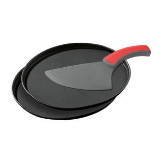 Set 2 tăvi pentru pizza și feliator Zenker Special Countries, ø 29 cm