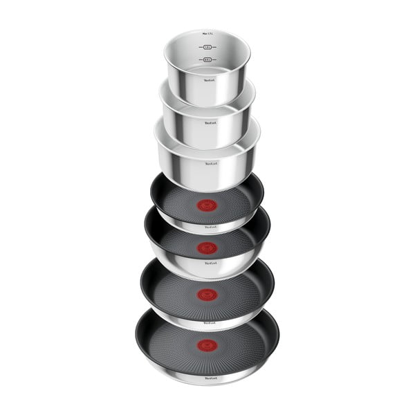 Set de vase pentru gătit 13 buc. din oțel inoxidabil INGENIO Emotion L897DS04 – Tefal-image-2
