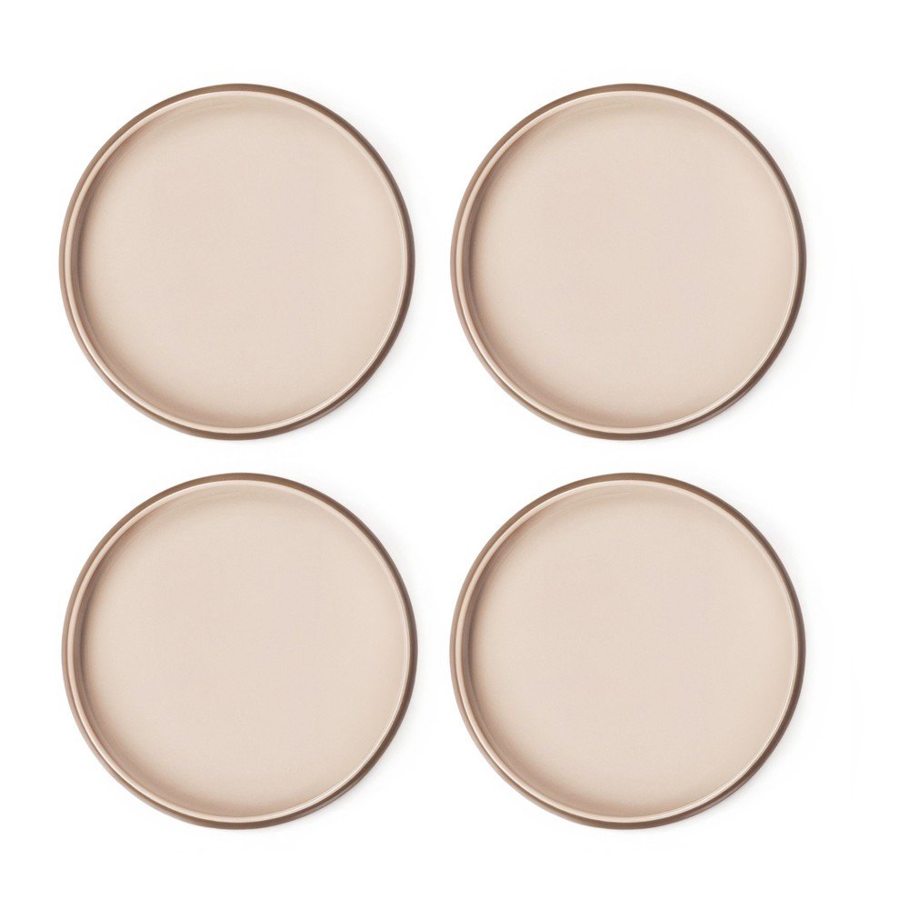 Farfurii bej 4 buc. din gresie ø 22 cm Terra Rondo – Bonami Selection