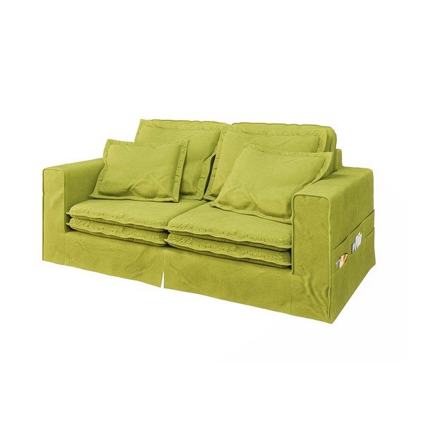 Canapea verde-deschis 196 cm Nora – Ropez-image-2
