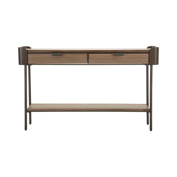 Masă consolă maro din lemn de brad 31x120 cm Toronto – Mauro Ferretti